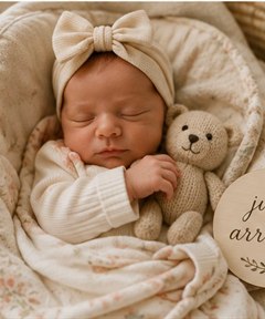 Baby Amelia Rose keepsake